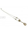 GIROCOLLO VINTAGE CON PENDENTE BRILLANTI E ZAFFIRI