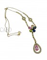 GIROCOLLO VINTAGE CON PENDENTE BRILLANTI E ZAFFIRI