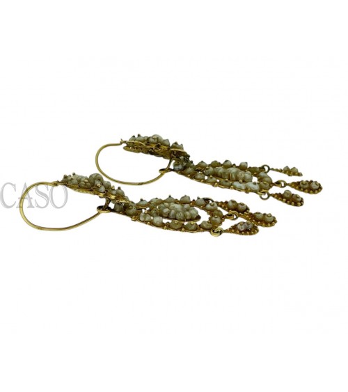 ORECCHINI ANTICHI CON MICRO PERLINE