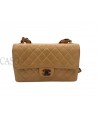 CHANEL VINTAGE MEDIA IN PELLE BEIGE CON BACHELITE