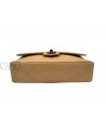 CHANEL VINTAGE MEDIA IN PELLE BEIGE CON BACHELITE