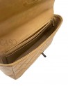 CHANEL VINTAGE MEDIA IN PELLE BEIGE CON BACHELITE