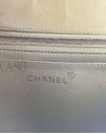 CHANEL VINTAGE MEDIA IN PELLE BEIGE CON BACHELITE