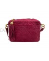 BORSA CHANEL MODELLO CAMERA IN SUEDE FRAGOLA