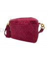 BORSA CHANEL MODELLO CAMERA IN SUEDE FRAGOLA