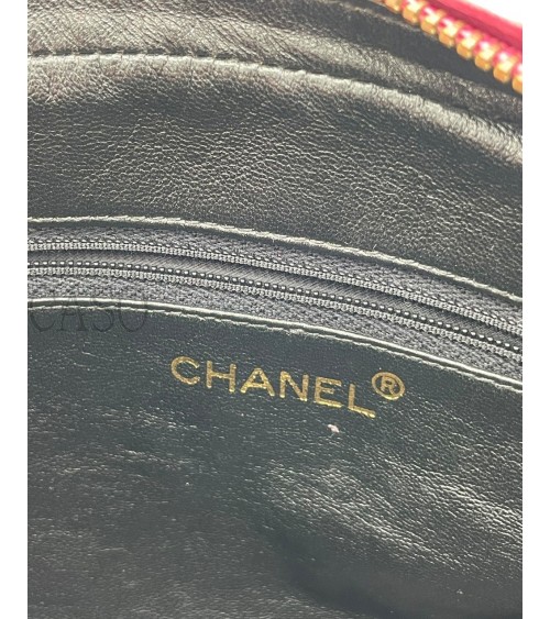 BORSA CHANEL MODELLO CAMERA IN SUEDE FRAGOLA