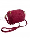 BORSA CHANEL MODELLO CAMERA IN SUEDE FRAGOLA