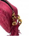 BORSA CHANEL MODELLO CAMERA IN SUEDE FRAGOLA