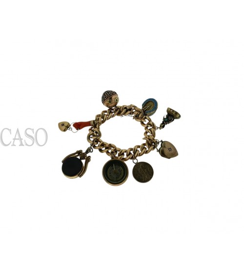 copy of ANTIQUE GOLD BRACELET WITH CHARMS