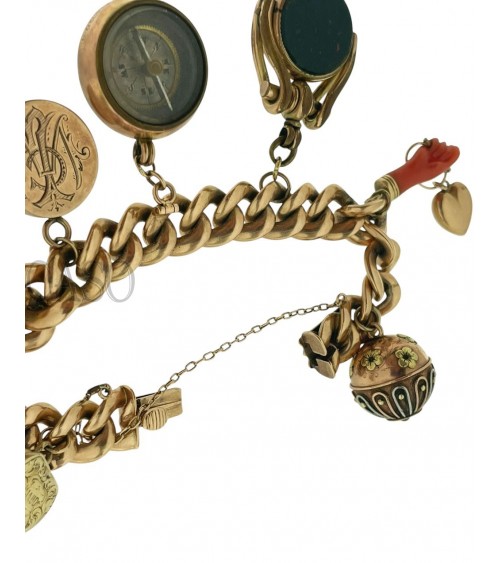 copy of ANTIQUE GOLD BRACELET WITH CHARMS