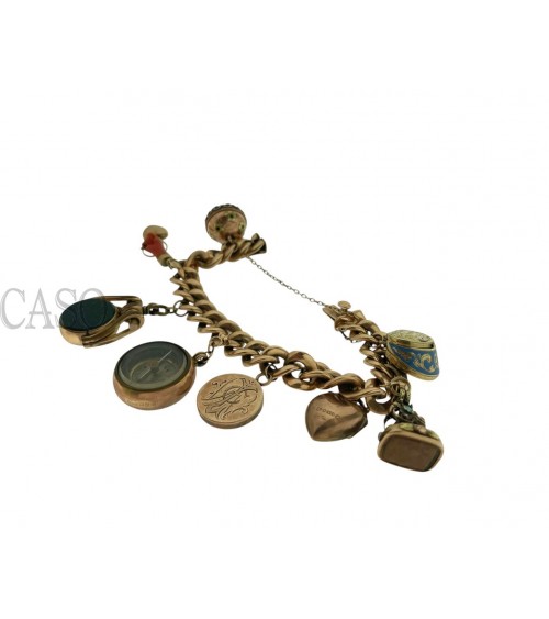 copy of ANTIQUE GOLD BRACELET WITH CHARMS
