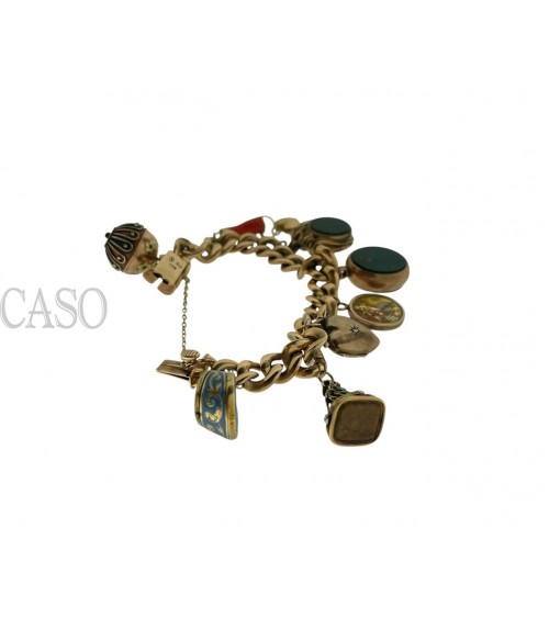 copy of ANTIQUE GOLD BRACELET WITH CHARMS