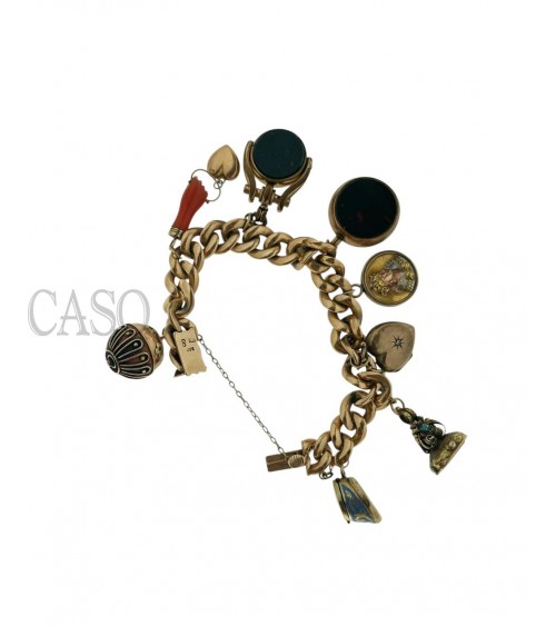 copy of ANTIQUE GOLD BRACELET WITH CHARMS