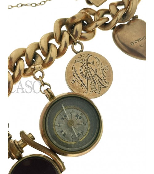 copy of ANTIQUE GOLD BRACELET WITH CHARMS
