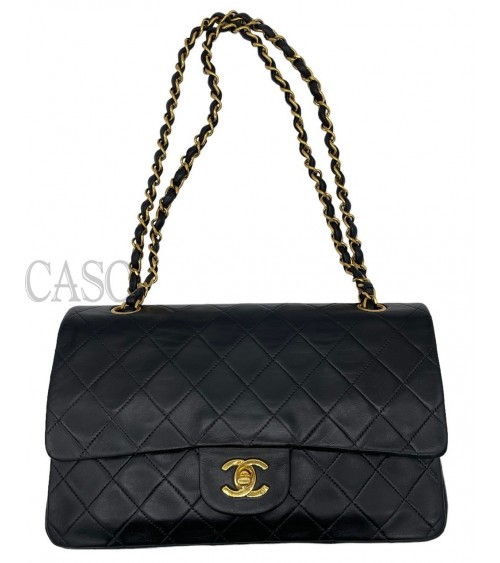 BORSA CHANEL VINTAGE MODELLO CLASSICO IN PELLE NERA