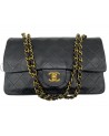 BORSA CHANEL VINTAGE MODELLO CLASSICO IN PELLE NERA