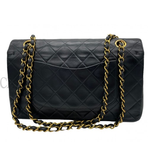 BORSA CHANEL VINTAGE MODELLO CLASSICO IN PELLE NERA