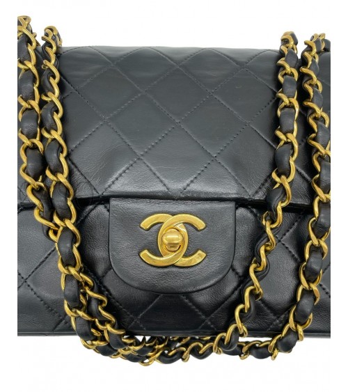 BORSA CHANEL VINTAGE MODELLO CLASSICO IN PELLE NERA