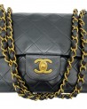 BORSA CHANEL VINTAGE MODELLO CLASSICO IN PELLE NERA