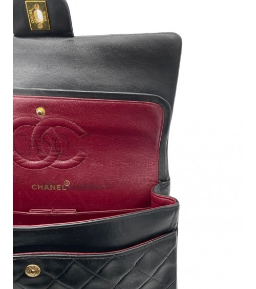 BORSA CHANEL VINTAGE MODELLO CLASSICO IN PELLE NERA