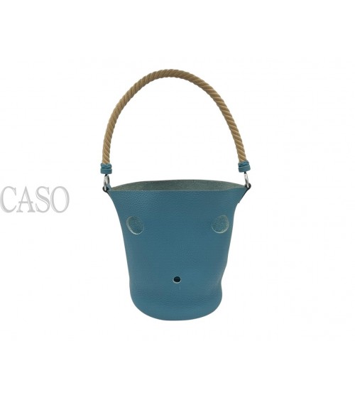 MANGIATOIA HERMES VINTAGE IN PELLE BLU CON FATTURA