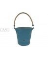 MANGIATOIA HERMES VINTAGE IN PELLE BLU CON FATTURA