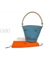 MANGIATOIA HERMES VINTAGE IN PELLE BLU CON FATTURA
