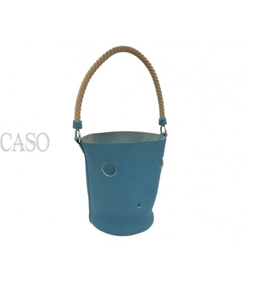 MANGIATOIA HERMES VINTAGE IN PELLE BLU CON FATTURA