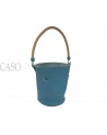 MANGIATOIA HERMES VINTAGE IN PELLE BLU CON FATTURA