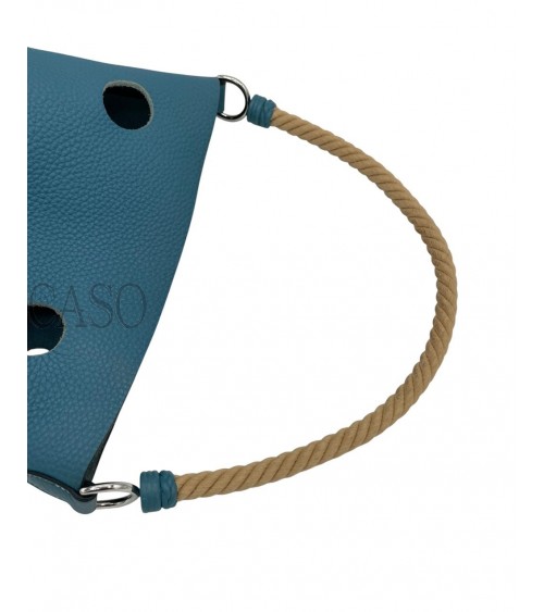 MANGIATOIA HERMES VINTAGE IN PELLE BLU CON FATTURA