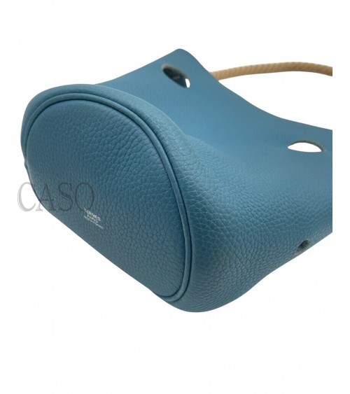 MANGIATOIA HERMES VINTAGE IN PELLE BLU CON FATTURA