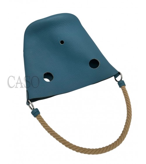 MANGIATOIA HERMES VINTAGE IN PELLE BLU CON FATTURA