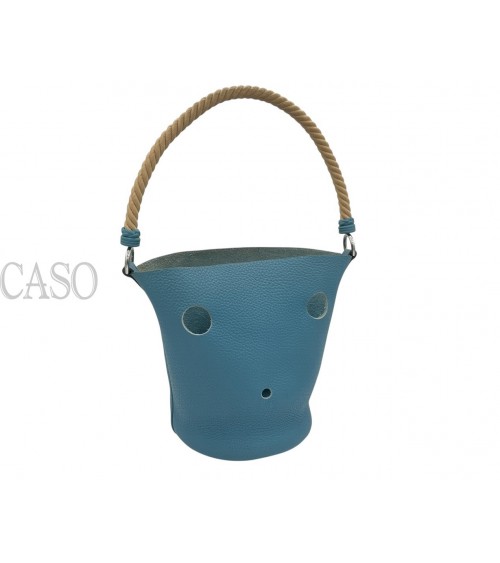 MANGIATOIA HERMES VINTAGE IN PELLE BLU CON FATTURA