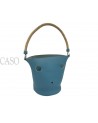 MANGIATOIA HERMES VINTAGE IN PELLE BLU CON FATTURA