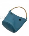 MANGIATOIA HERMES VINTAGE IN PELLE BLU CON FATTURA