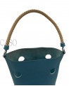 MANGIATOIA HERMES VINTAGE IN PELLE BLU CON FATTURA