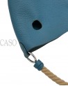 MANGIATOIA HERMES VINTAGE IN PELLE BLU CON FATTURA