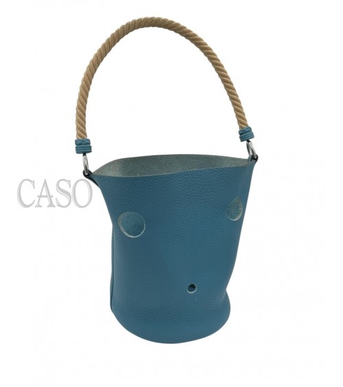 MANGIATOIA HERMES VINTAGE IN PELLE BLU CON FATTURA