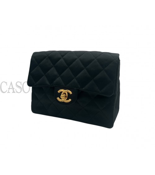 MINI SQUARE CHANEL VINTAGE IN SETA NERA