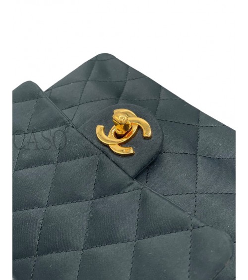 MINI SQUARE CHANEL VINTAGE IN SETA NERA