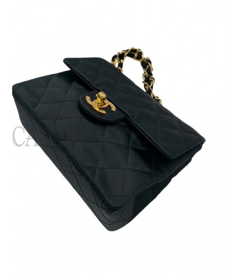 MINI SQUARE CHANEL VINTAGE IN SETA NERA