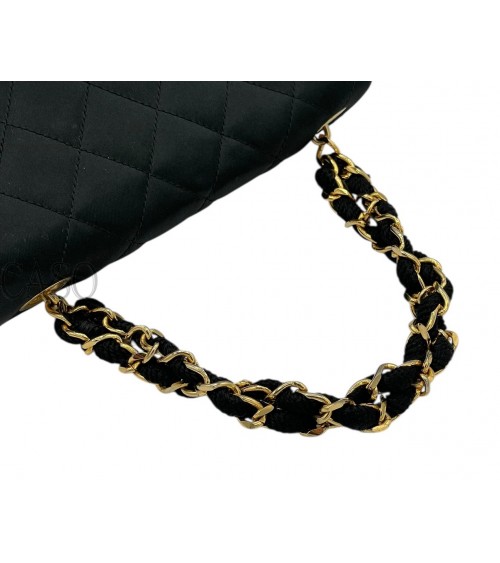 MINI SQUARE CHANEL VINTAGE IN SETA NERA