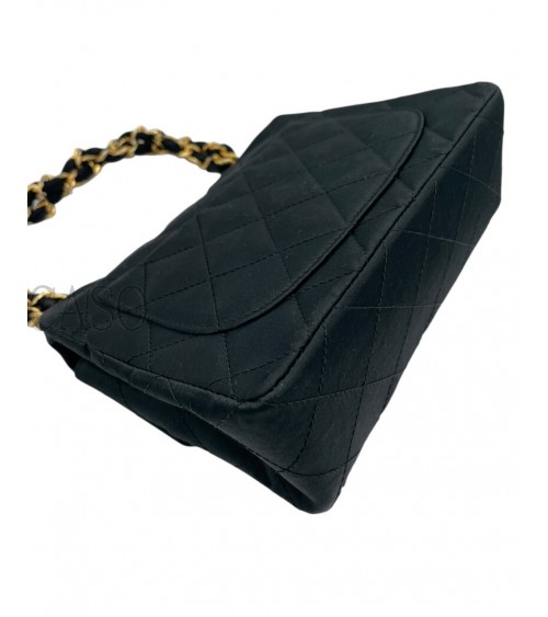 MINI SQUARE CHANEL VINTAGE IN SETA NERA