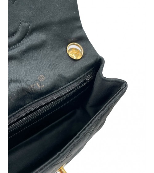 MINI SQUARE CHANEL VINTAGE IN SETA NERA