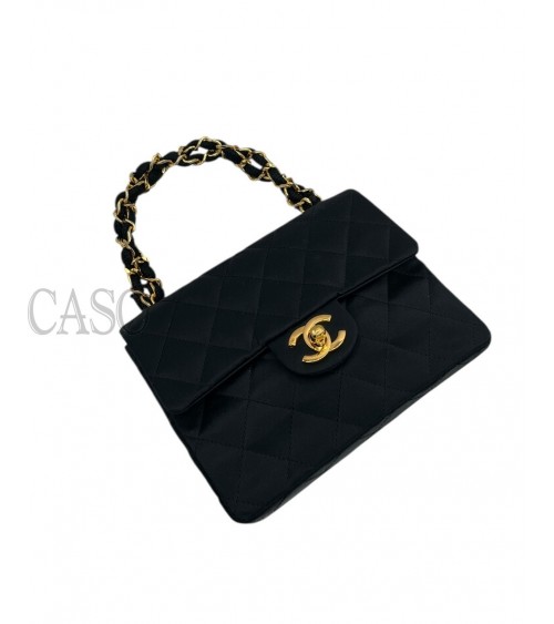 MINI SQUARE CHANEL VINTAGE IN SETA NERA