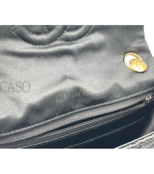 MINI SQUARE CHANEL VINTAGE IN SETA NERA