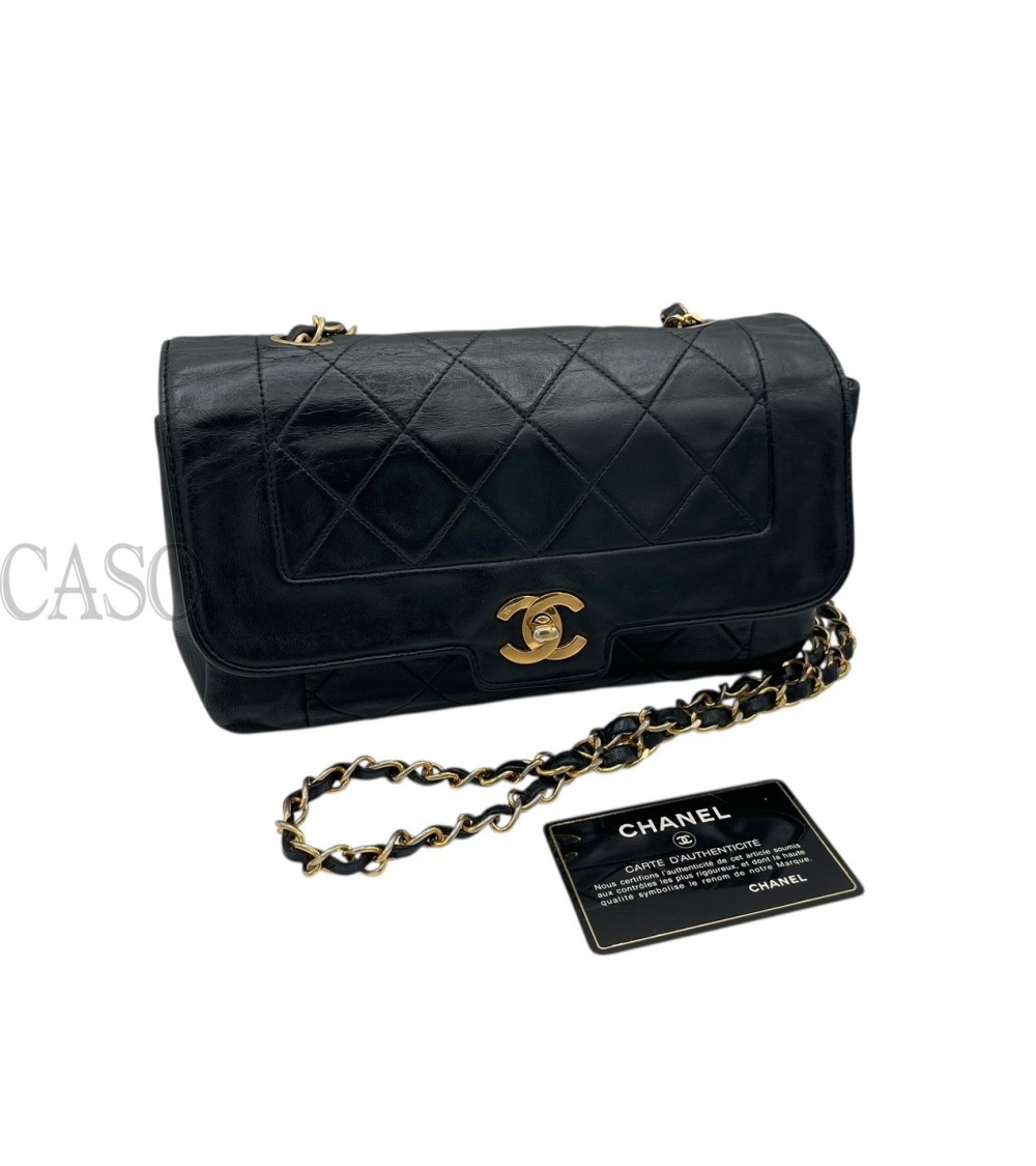 CHANEL VINTAGE LADY D IN PELLE NERA