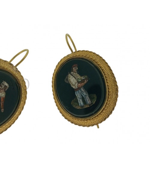 ORECCHINI ANTICHI CON MICROMOSAICO