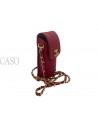 PORTA TELEFONO CHANEL VINTAGE IN PELLE ROSSA