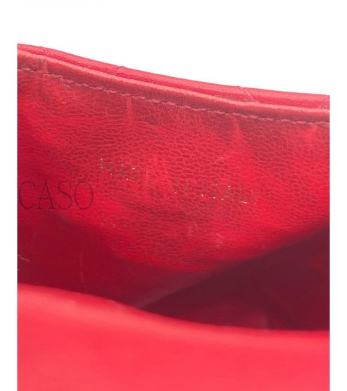 PORTA TELEFONO CHANEL VINTAGE IN PELLE ROSSA